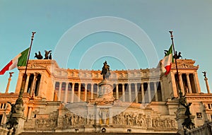 The National Monument to Victor Emmanuel II, Rome, Italy.