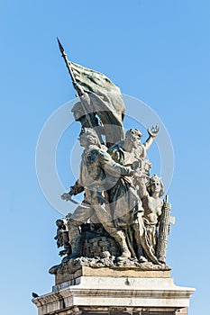 National Monument to Victor Emmanuel in Rome, Italy.