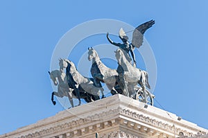 National Monument to Victor Emmanuel in Rome, Italy.