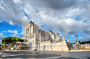 National monument of Victor Emmanuel II in Rome. Italy