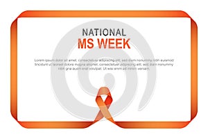 National MS Week background