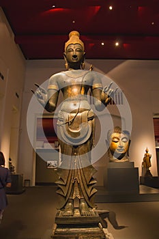 The National Museum Bangkok,old stone buddha