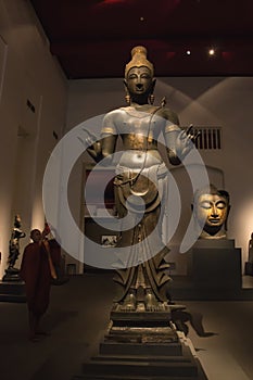 The National Museum Bangkok,old stone buddha