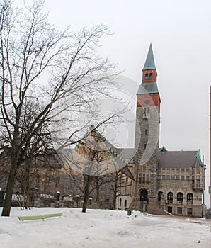 The National Museum in Finland, Helsinki. Also known as Kansallis museo in Finnish and National museum in Sweden