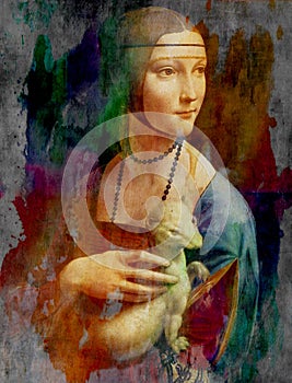 Leonardo da Vinci, Lady with an Ermine - Portrait of Cecilia Gallerani