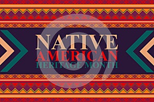 National native american heritage month background