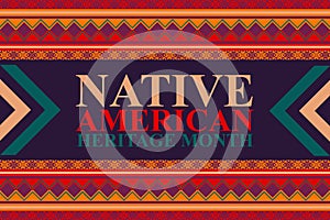 National native american heritage month background photo