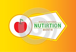 National nutrition month concept design