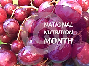 National nutrition month