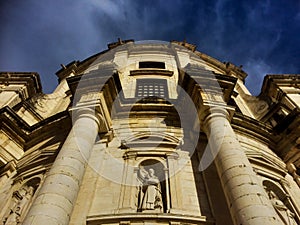 National pantheon facade in Lisbon