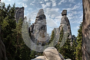 National Park of Adrspach-Teplice rocks. Rock Town