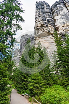 National Park of Adrspach - Teplice rocks. Rock Town. Czech Republic