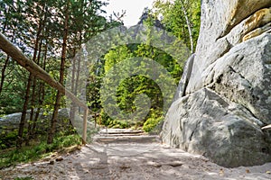 National Park of Adrspach - Teplice rocks. Rock Town. Czech Republic