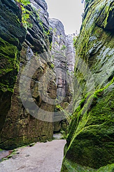 National Park of Adrspach - Teplice rocks. Rock Town. Czech Republic