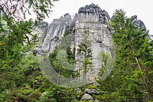 National Park of Adrspach - Teplice rocks. Rock Town. Czech Republic