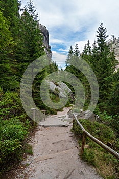 National Park of Adrspach - Teplice rocks. Rock Town. Czech Republic