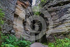 National Park of Adrspach - Teplice rocks. Rock Town. Czech Republic