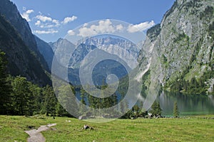 National Park Berchtesgaden, SchÃ¶nau am KÃ¶nigssee, Obersee in Bavaria