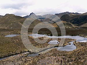 National park Cajas, ecuador photo