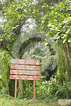 National Park entrance Henri Pittier National Park Venezuela photo