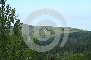 National park Krasnoyarsk pillars rock Small Berkut