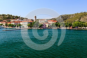 National Park Krka, River Krka, Town of Skradin photo