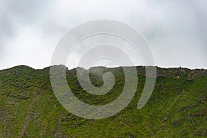 National Park Lake District, Helvellyn Hills, view while climbing Lake Thirlmere and Red Tarm, crossing Striding Edge and Swirral