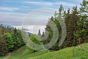 National park Mala Fatra, Slovakia, spring sunrise time