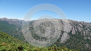 Peneda Geres National Park rock landscape in northern Portugal photo