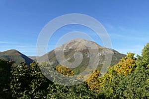 National park of the sibillini mountains near castelluccio di norcia, umbria, italy