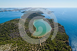 National park Telascica and National park Kornati in background, Croatia