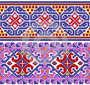 National pattern for the Ukrainian shirt