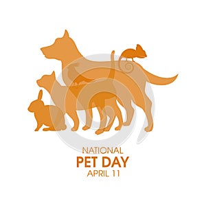 National Pet Day vector