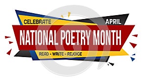 National poetry month banner design