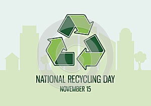 National Recycling Day vector