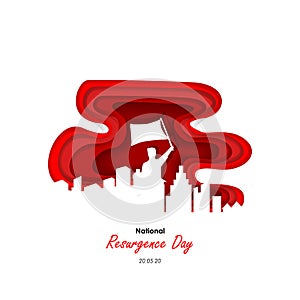 Indonesia National Resurgence Day Vector photo