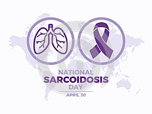 National Sarcoidosis Day poster vector illustration photo