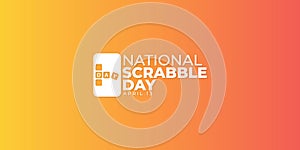 National Scrabble Day banner, April 13