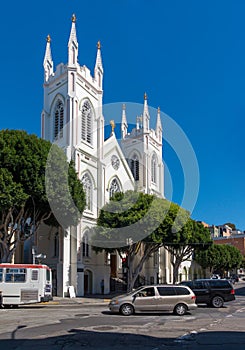 National Shrine of Saint Francis of Assisi church in San Francisco California USA