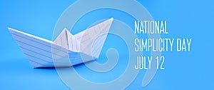 National Simplicity Day stock images