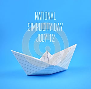 National Simplicity Day stock images