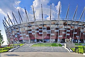 National Stadium, Warsaw. Entrance.