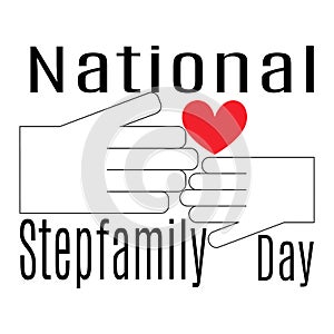 National Stepfamily Day, idea for a poster on a socially significant topic photo
