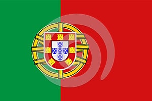 National symbol of Portugal flag photo