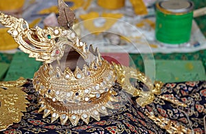 National Thai decoration. Element of national thai costume