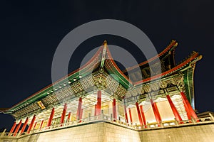 National theater & concert hall in Taipei, Taiwan. Magnificent Chinese-style palace building