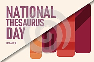 National Thesaurus Day background photo