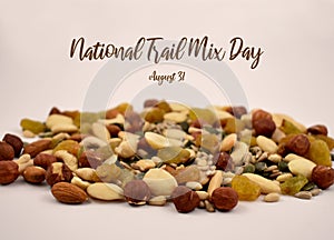 National Trail Mix Day illustration