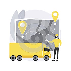 National transport abstract concept vector illustration.