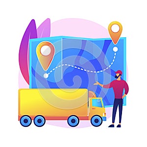National transport abstract concept vector illustration